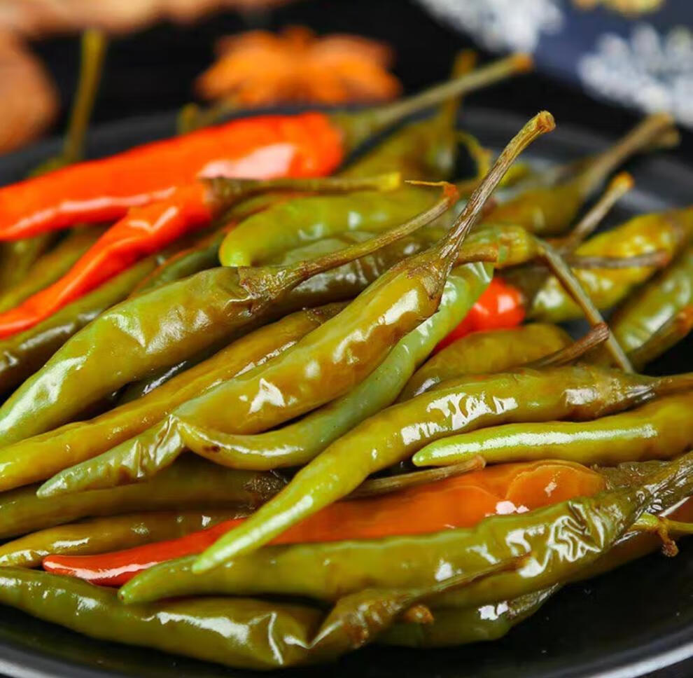 【】恩施酸辣椒贵州酸辣椒腊肉搭档酸辣椒500g/袋朝天椒 切开酸辣椒