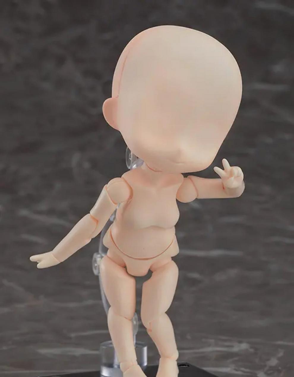 gsc粘土人doll素体配件q版可动再版boy杏仁牛奶色全新