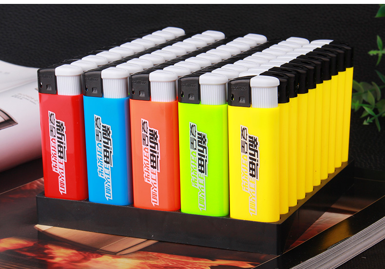 2022全新升级新海打火机防风 一次性充气电子防风打火机金属防爆砂轮