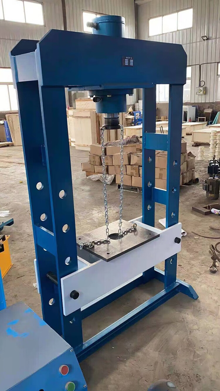 小型手动轴承压力机液压机汽修机油压床校直机框架式龙门锻压机 80吨