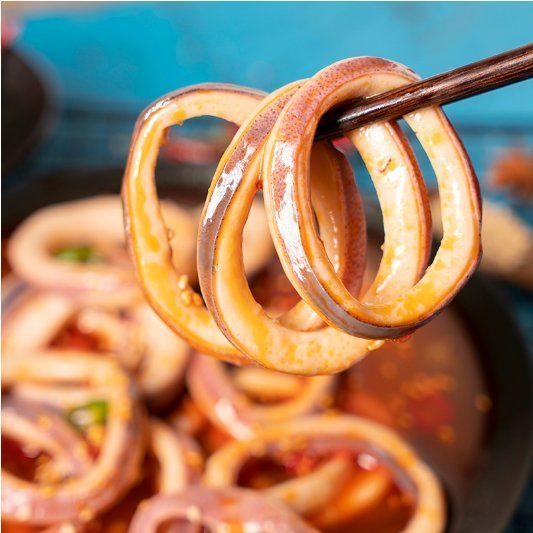 真货鱿鱼圈大鱿鱼现切新鲜速冻鱿鱼须章鱼足八爪鱼烧烤火锅 一斤现切