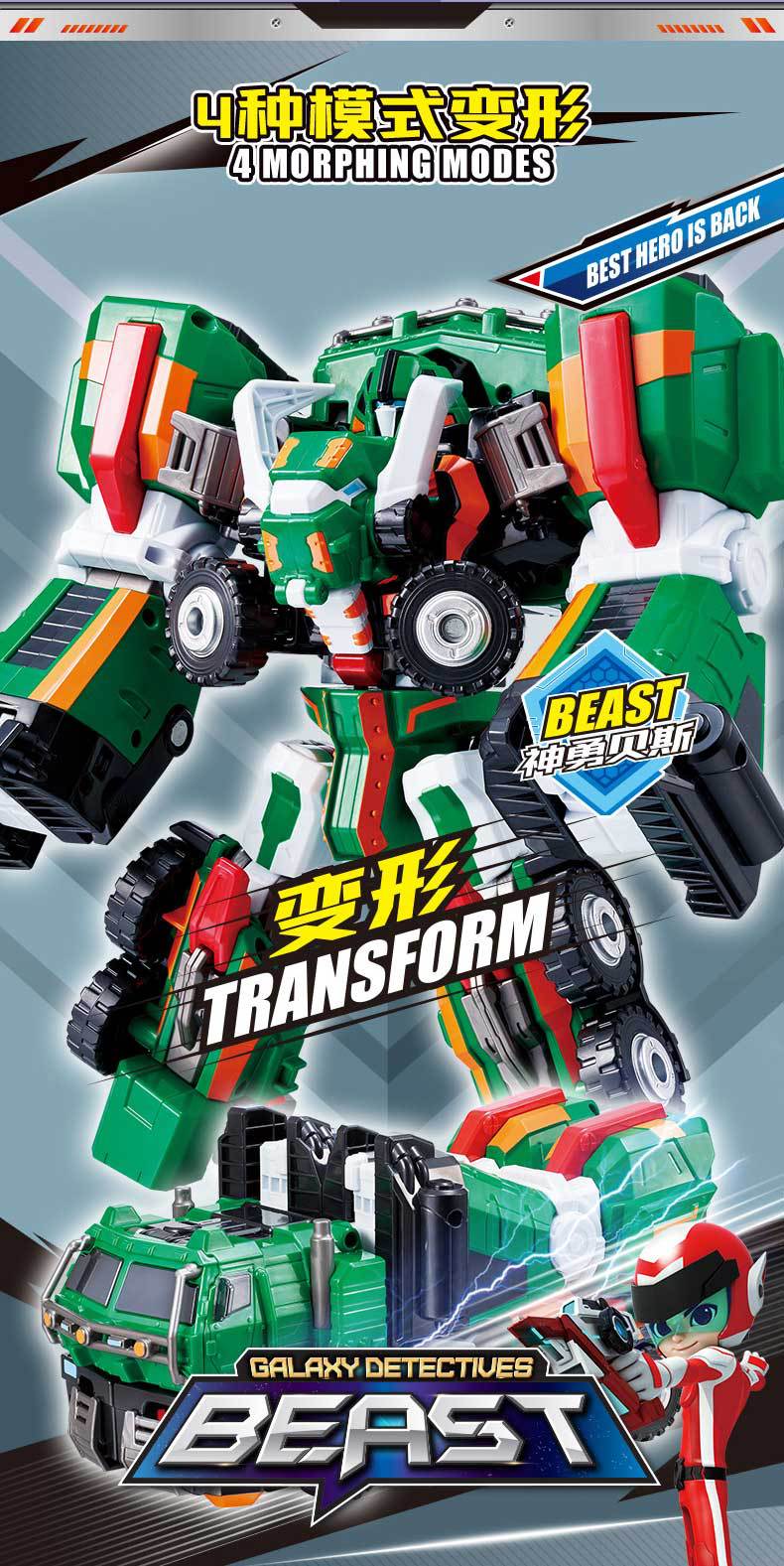 托宝战士 银河侦探拖宝兄弟机器人音速雷霆变形儿童玩具车金刚男孩