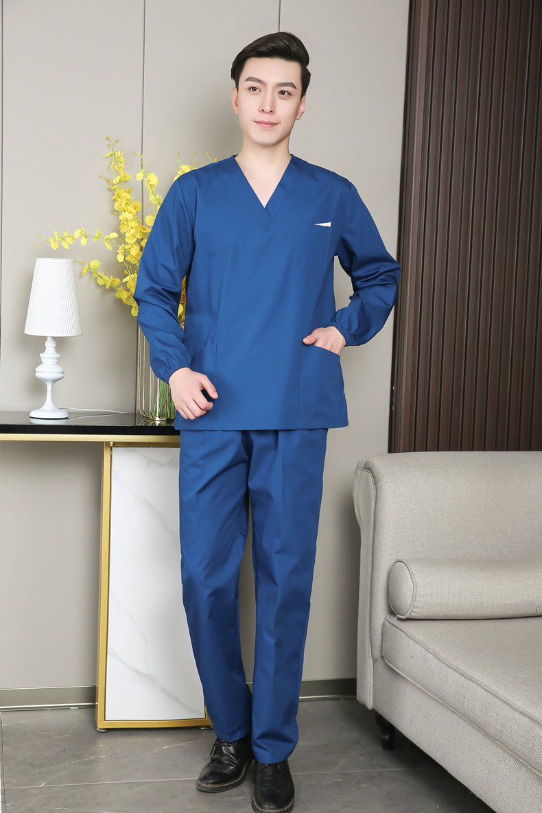 刷手服大码手术室洗手衣男短袖医生工作服长袖口腔牙科手术刷手衣女