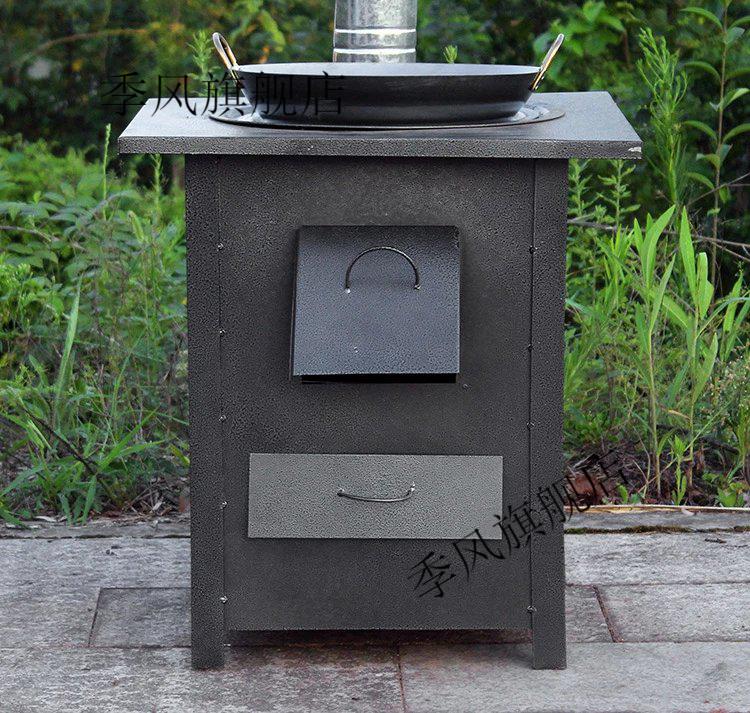 户外小型柴火灶柴火灶家用农村柴火炉烧木柴移动灶台大锅台新式户外