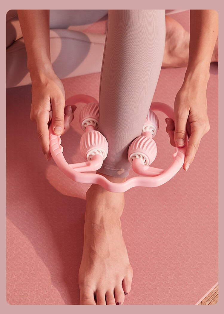 环形夹腿器环形夹小腿部多功能肌肉放松消除按摩器按摩滚 夕岚【夹腿