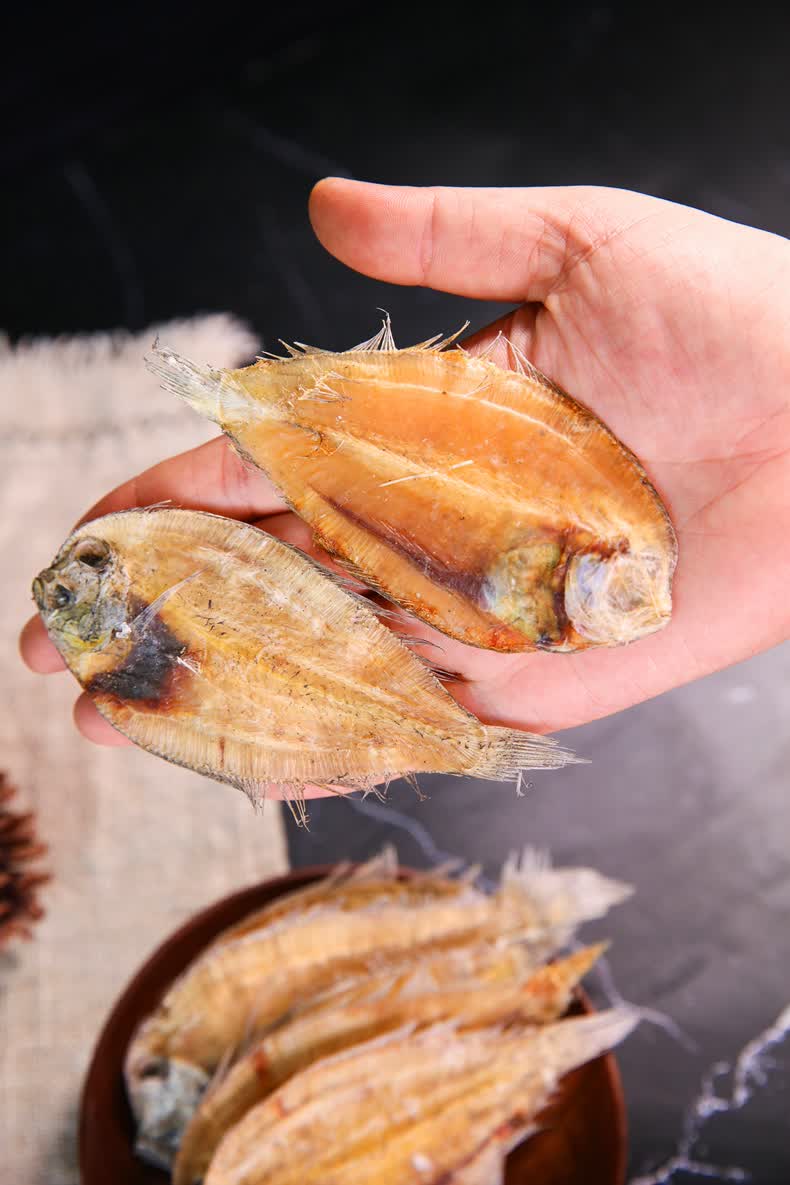 广西北海特产大地鱼干500g海鲜干货小鱼干比目鱼自制diy风干海鱼