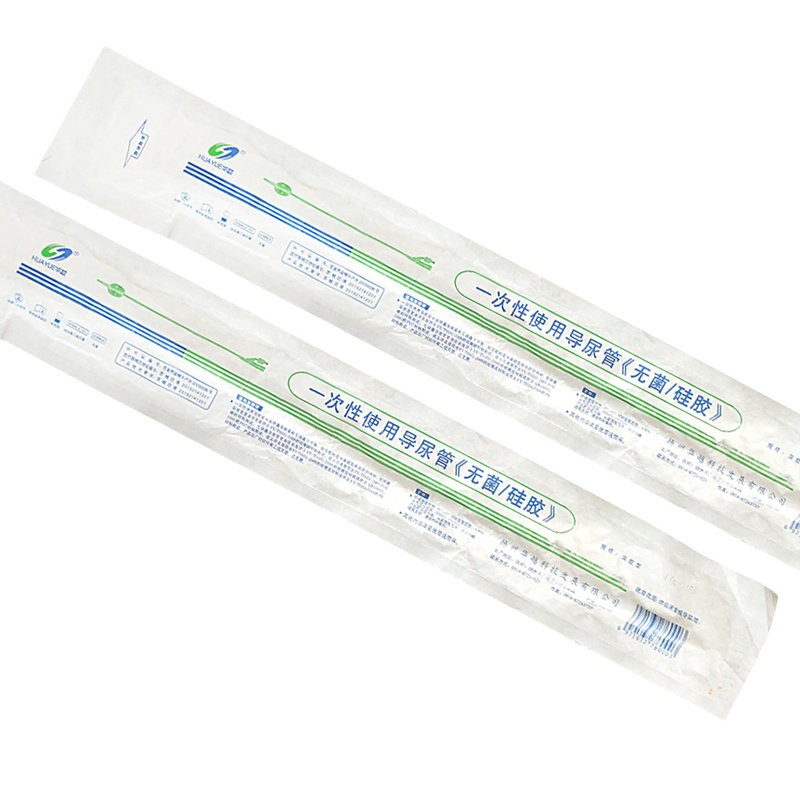 华越导尿管一次性无菌医用硅胶导尿管双腔男女用使用导尿包输尿管引流