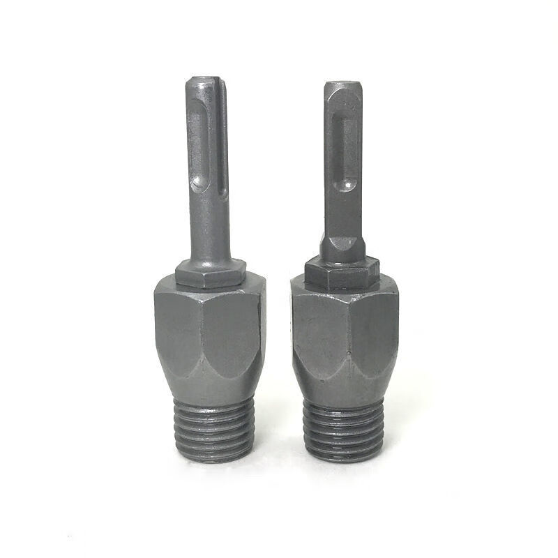 水钻头转换头加长杆电锤连接杆冲击开孔器变一体式方柄分体式圆柄六角