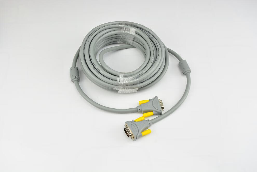 vga线笔记本监控电脑连接显示器投影仪电视机视频线公对公20米灰色20