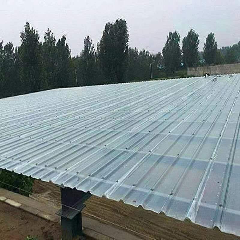 透明瓦片塑料屋顶树脂石棉楞板彩钢瓦frp纤维加厚雨棚亮瓦采光瓦 1.