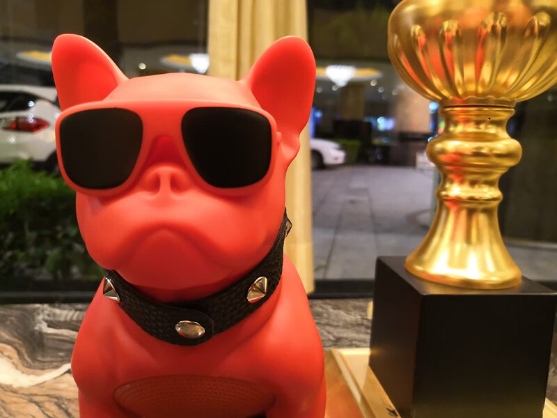 蓝牙音响狗头蓝牙音箱车载摆设低音炮手机个性创意超酷抖音网红同款送