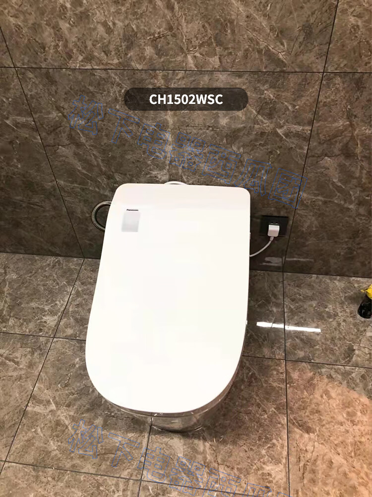 松下马桶一体机虹吸式座便器家用自动感应冲洗暖风马桶2665 ch2467wsc