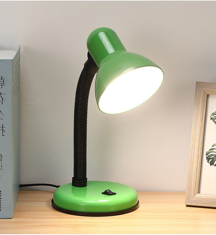 台式无频闪办公阅读灯哆莫阳光 绿色台灯 无频闪三色变光5瓦【图片