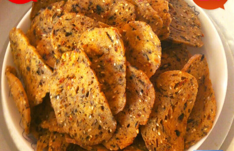 江西特产于都烧卷子香辣味加芝麻香辣烧卷子合重两斤客家零食1000g