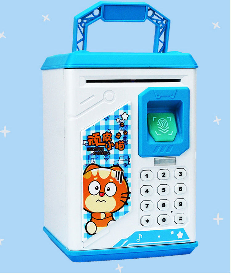 存钱罐密码指纹儿童初中生学生网红家用成人可取储蓄罐智能储钱罐
