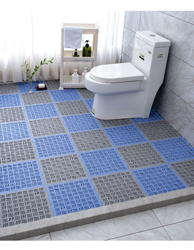 迪梵路浴室防滑垫隔水镂空脚垫沐浴拼接地垫卫生间洗澡厕所家用塑料