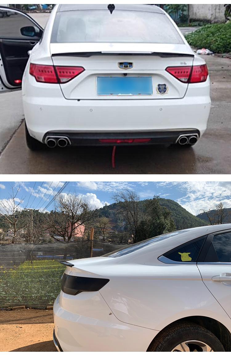 诺纳适用用于16171819款吉利帝豪gl尾翼帝豪gl免打孔刀锋烤漆定风翼