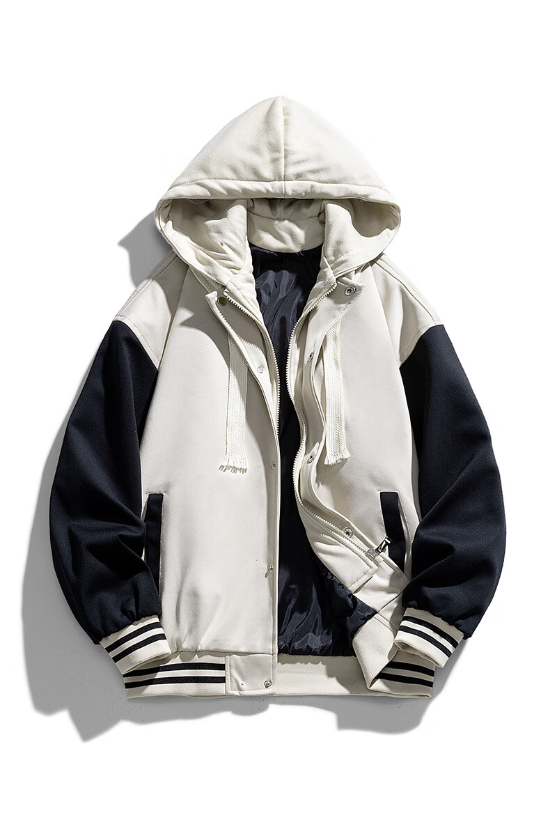 原神游戏衣服温迪二次元联名周边男女秋冬连帽加绒棒球服夹克外套绿色