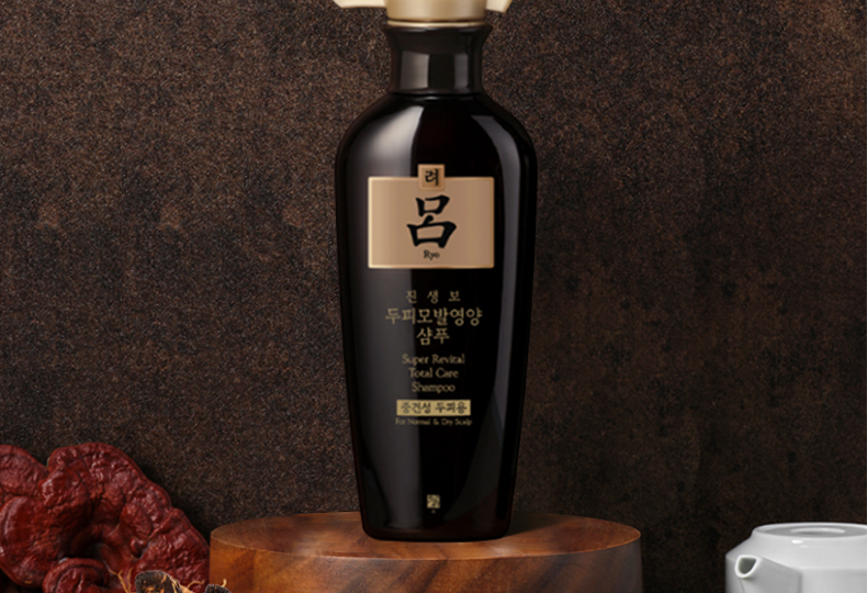 吕ryo黑吕莹韧滋养洗发水400ml调理头皮强韧发丝黑发亮泽生姜固发洗发