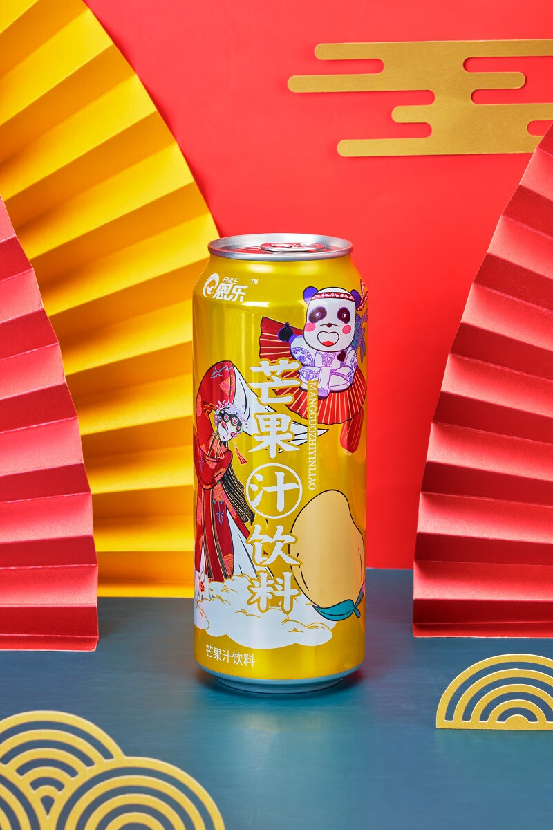 温达香推荐 恩乐国潮风果汁 饮料0肪芒果水蜜桃番石榴葡萄果汁饮料480