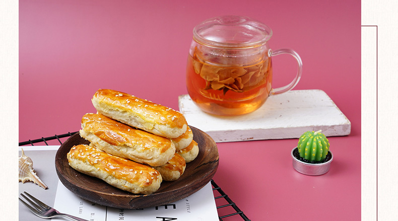 京隆牛舌饼北京特产正隆斋老式糕点酥皮牛舌饼传统点心整箱2公斤京隆