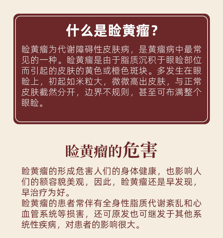 【无痛去睑黄瘤】去除睑黄疣脸黄瘤眼部眼睑黄瘤脂肪粒草本睑黄膏 买3