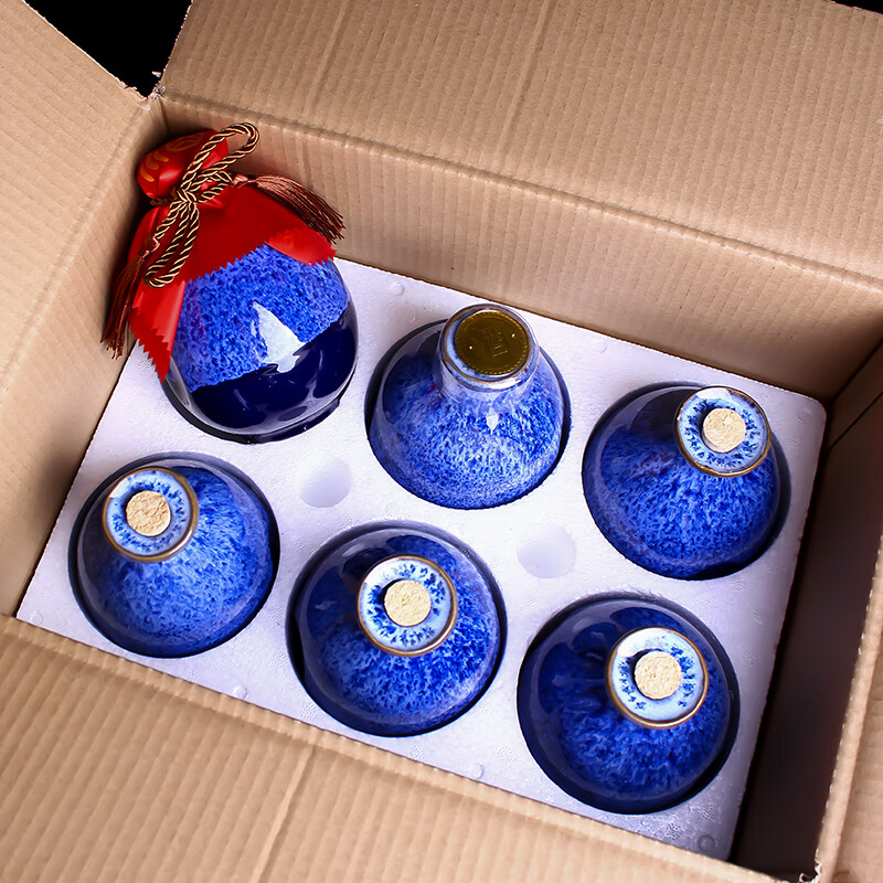 空瓶 高档 密封酒瓶空瓶小酒壶一斤装泡酒陶瓷自酿密封家用酒坛子白酒