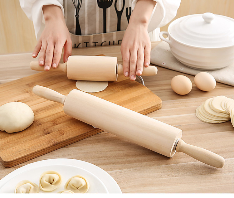 擀面杖木擀面杖杆烘焙杖棒棍擀饺子面条皮家用套装滚轴粗用具小号