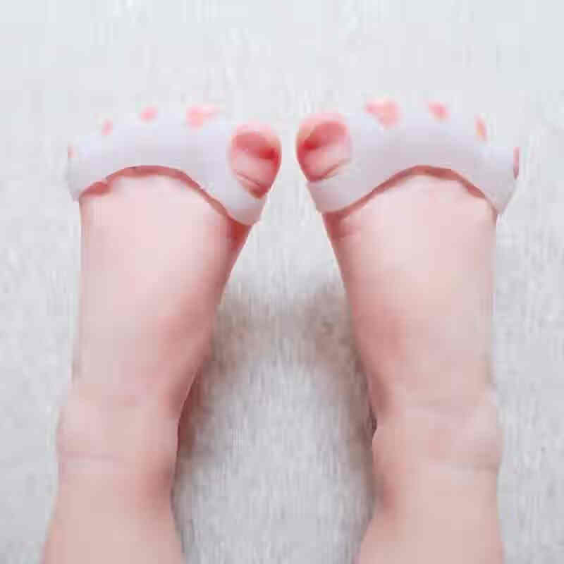 京健康】新款袜子日夜小脚拐纠正脚趾拇指内扣器婴儿硅胶儿童外翻宝宝