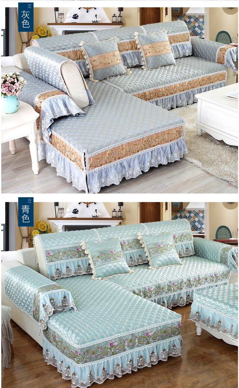 双飞沙发套定制沙发套罩简欧式防滑四季通用布艺套子u型全盖欧式123