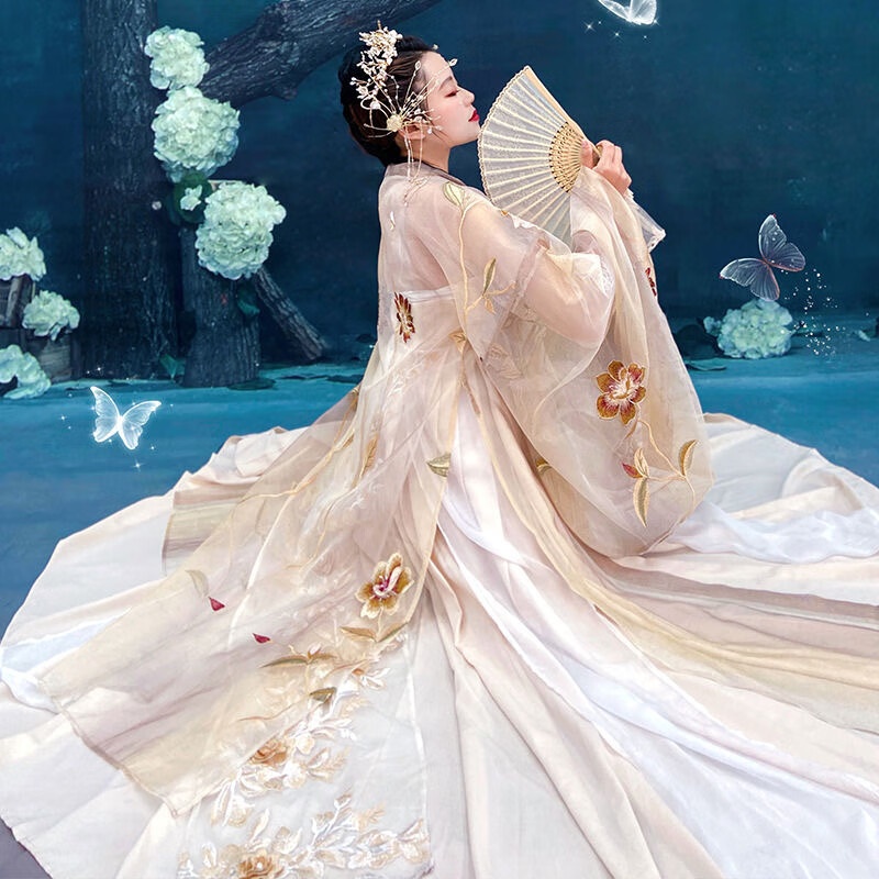 南极人(nanjiren)唐朝服装 古代公主华丽服装唐朝公主汉服暮色大码