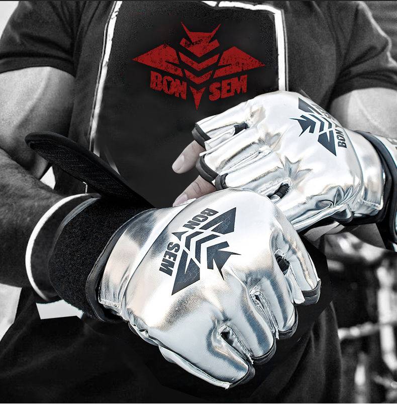 ufc拳套半指散打格斗ufc拳套成人搏击训练mma拳击打沙袋泰拳套青年mma