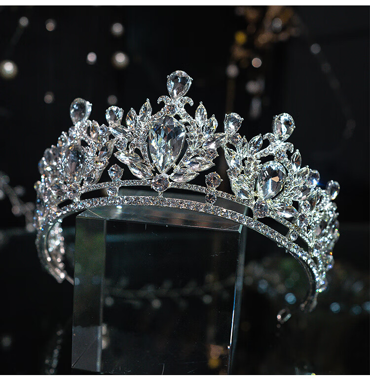 旗舰京品特价捡漏新娘韩式皇冠水钻女王皇冠生日旅拍晚会年会礼服配饰