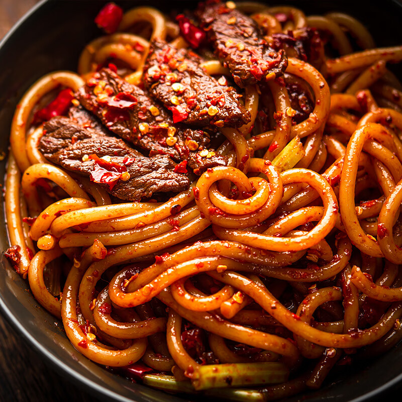 王小疆炒米粉新疆特色美食爆辣炒米粉方便速食320g3份