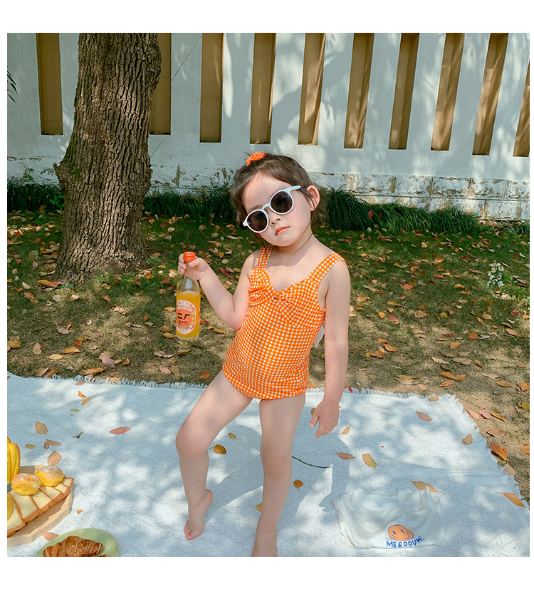 女宝宝泳衣连体温泉泳衣新款可爱女童泳衣夏季2021年韩国小儿童网红