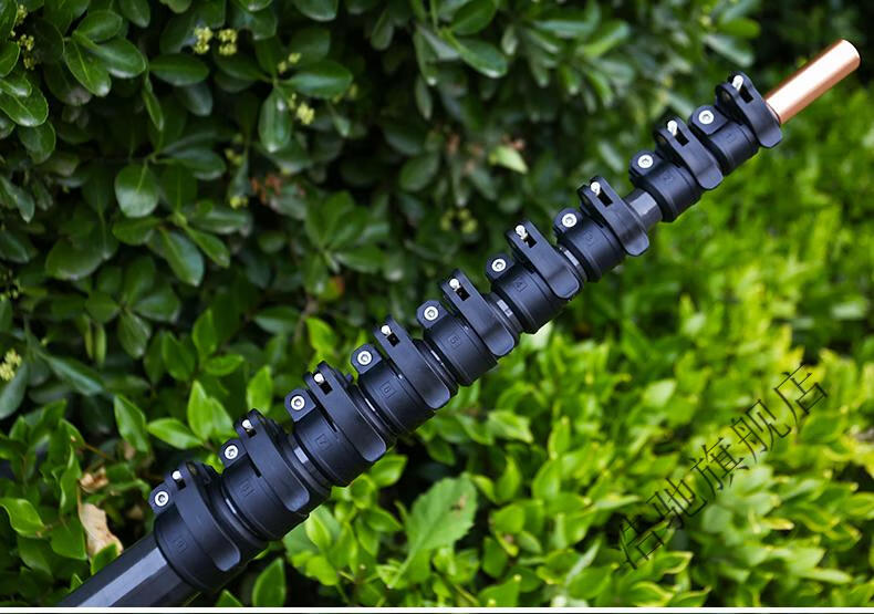 全新加长碳素槟榔杆伸缩杆割冻青打塔杆抄网杆定位抄网杆超轻超硬 浩