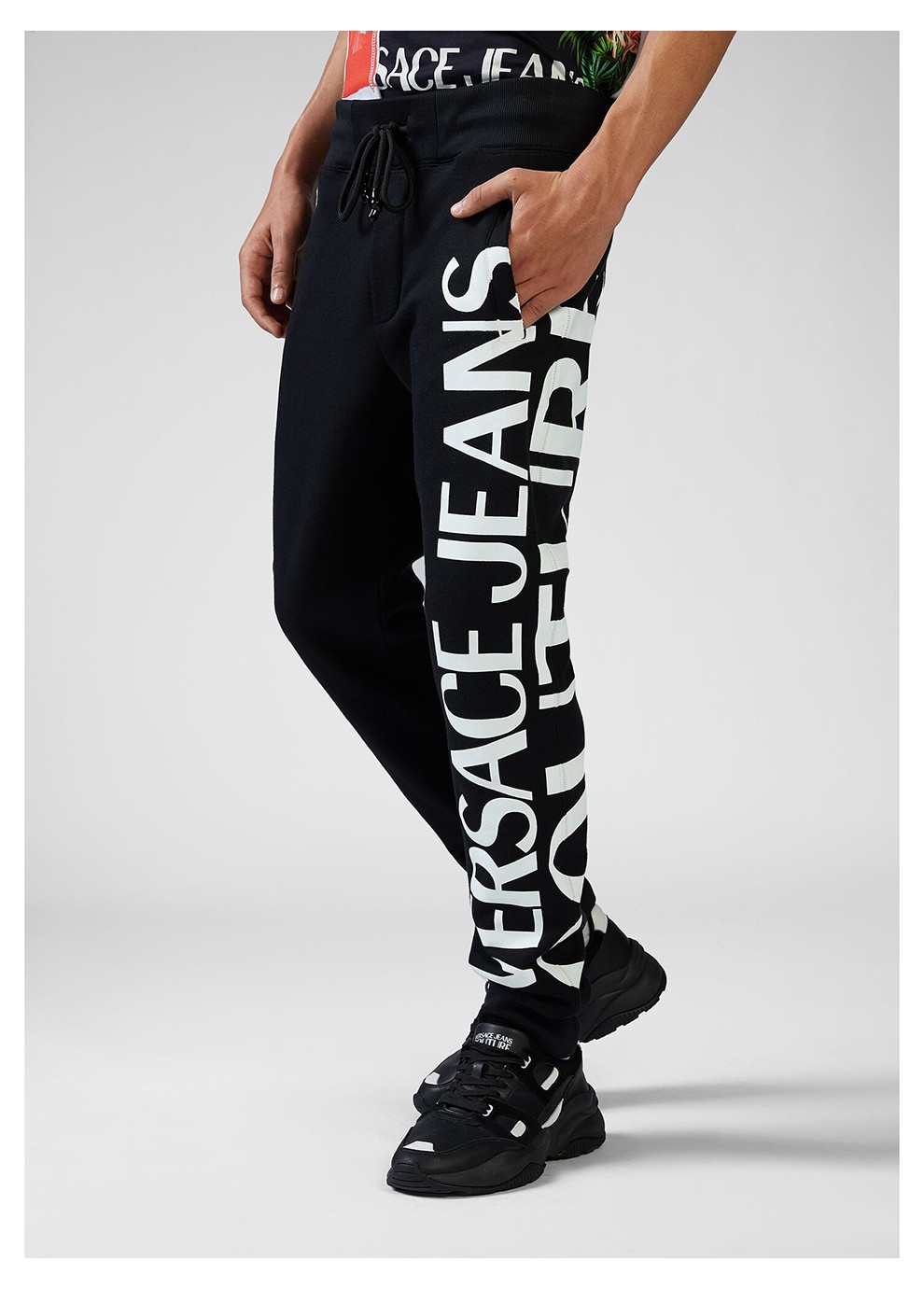 jeans couture 范思哲男装 2020年新款男士棉质标识印花休闲运动裤