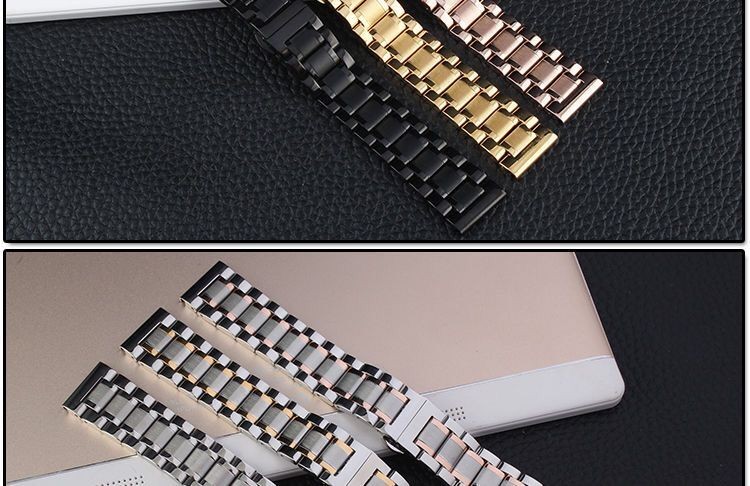 雷达手表表带原装品质 雷达rado表带钢带蝴蝶扣男女精钢库克船长钻霸