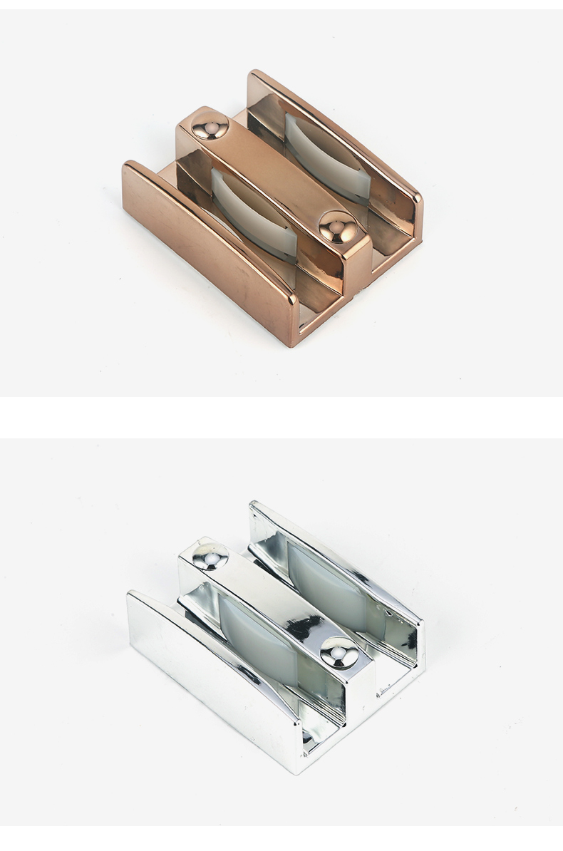 淋浴房配件浴室移门限位器玻璃门止摆器移门滑块玻璃门定位器双重安装