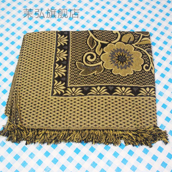 老粗布线毯床单春秋毯老式线毯随身毯子沙发巾空调毯五色老式粗布红黑