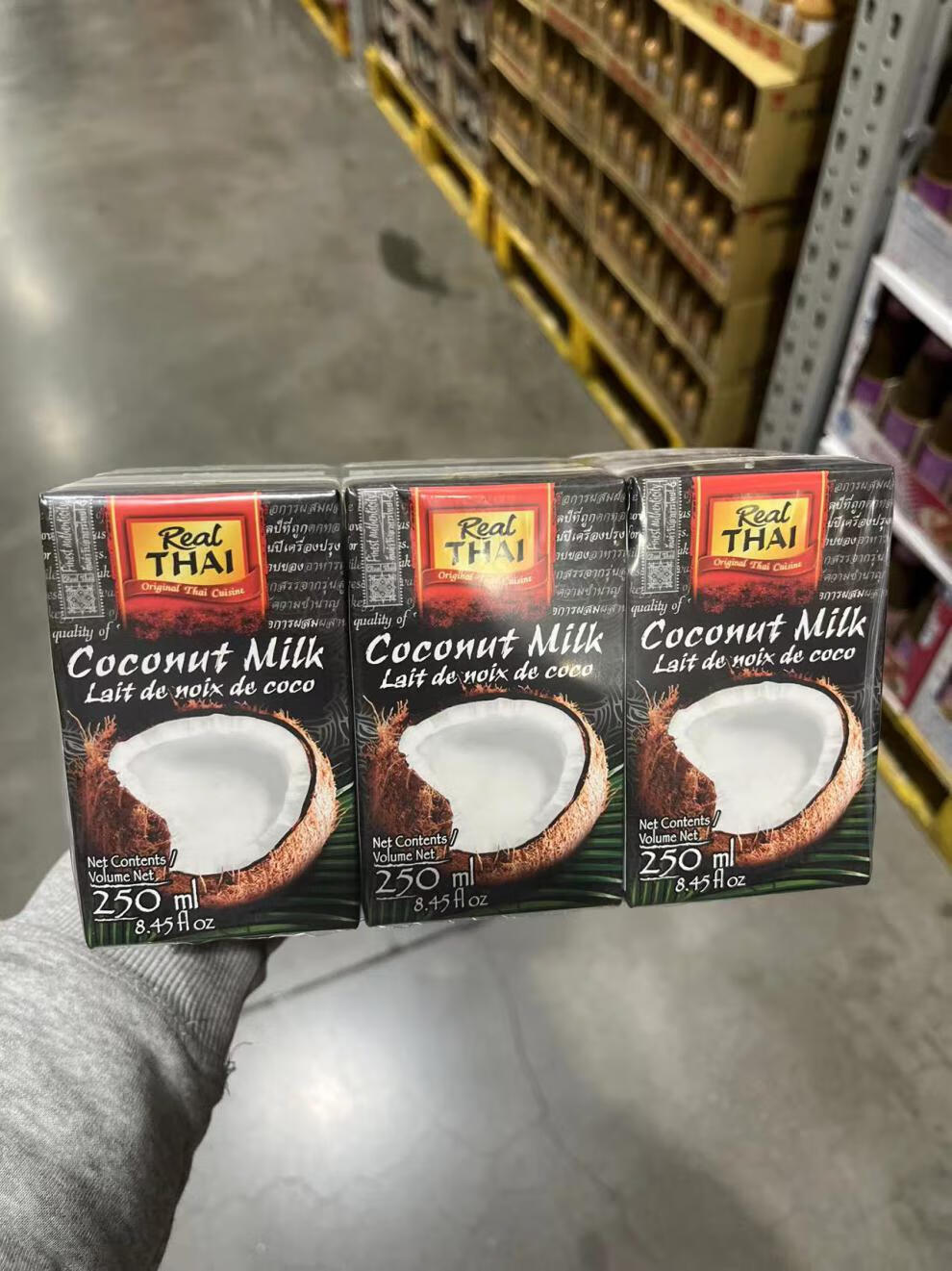 山姆超市会员店丽尔泰泰国进口椰浆250mlx6原汁椰汁
