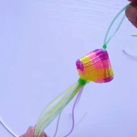 彩色玻璃丝绳编织教程图片
