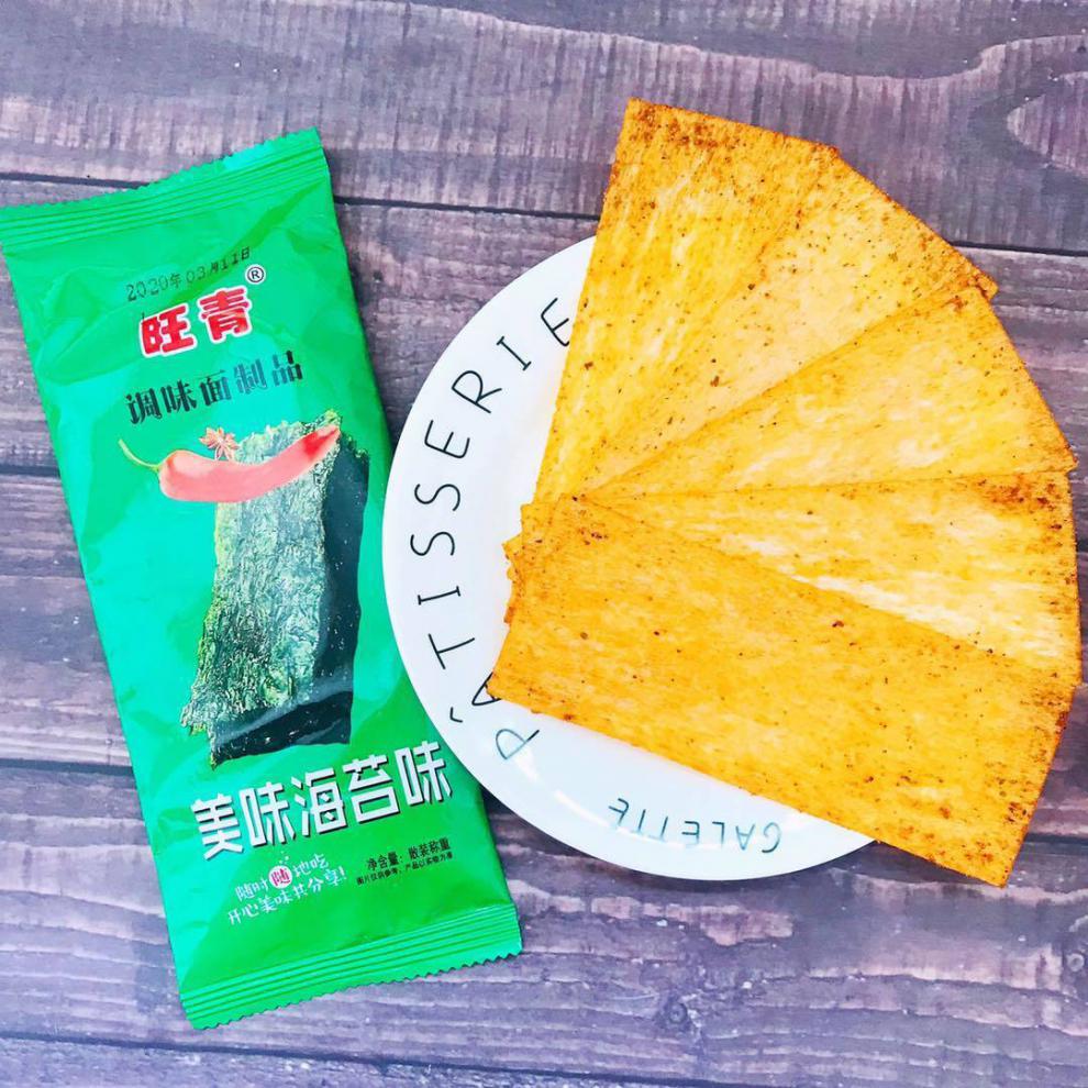 云舵 旺青美味海苔麻辣片辣条零食小吃 麻辣条8090儿时回忆辣条- 16g*