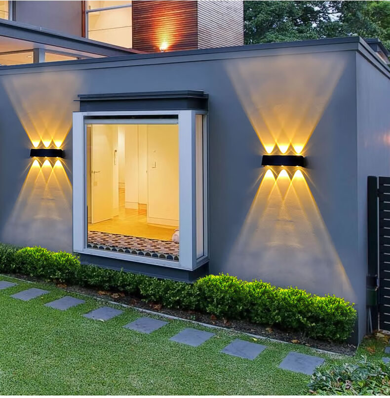 飞利浦洗墙灯户外防水太阳能庭院别墅家用墙专用灯led亮射灯围墙壁灯