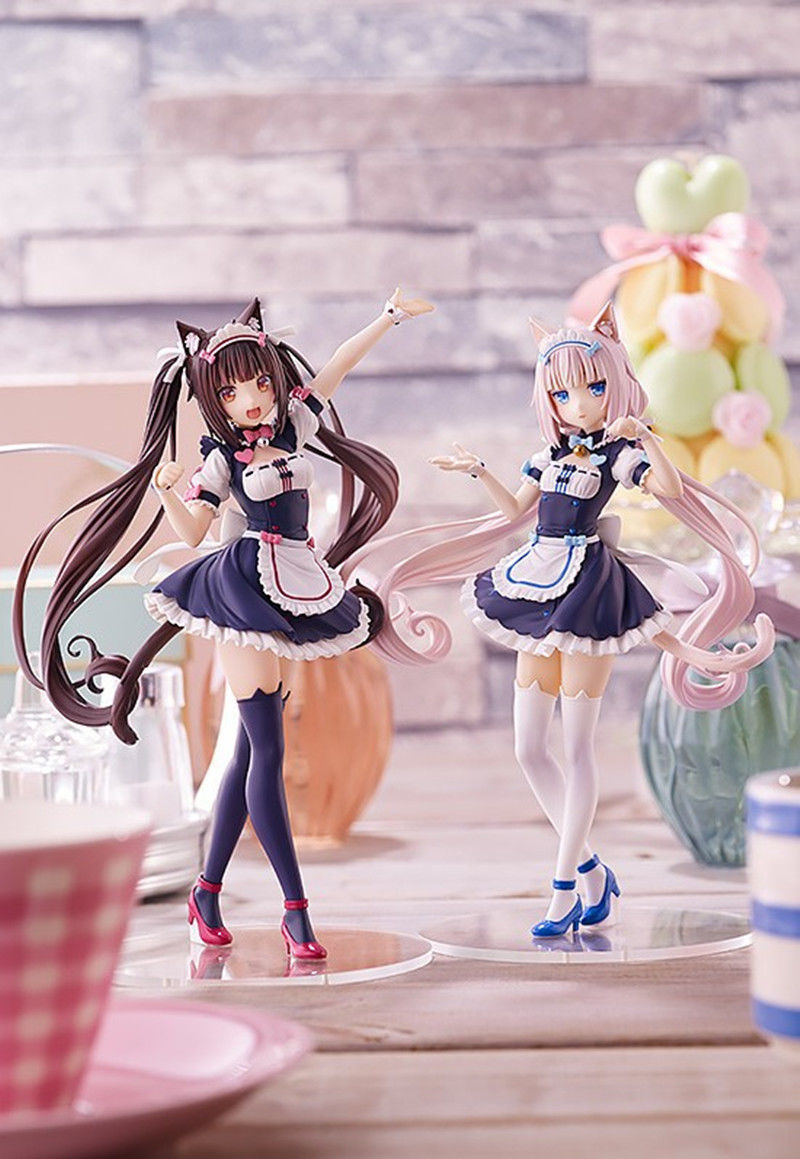 巧克力与香子兰香草黑白猫女仆猫娘乐园 q版可爱动漫模型摆件礼物