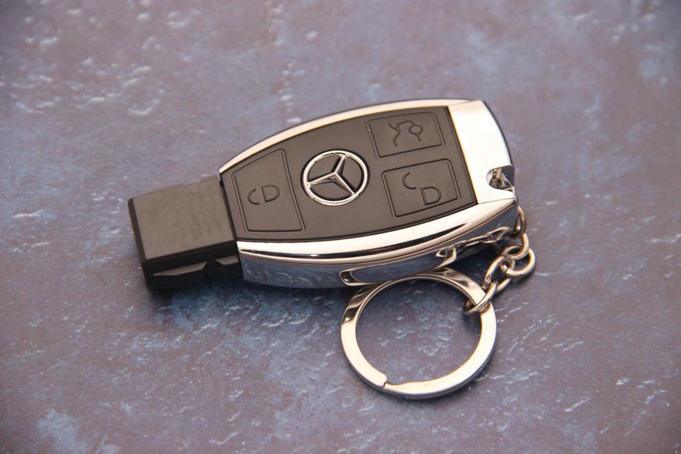 【抖音同款】车钥匙打火机仿真 奔驰钥匙打火机仿真模型男士冲充气豪