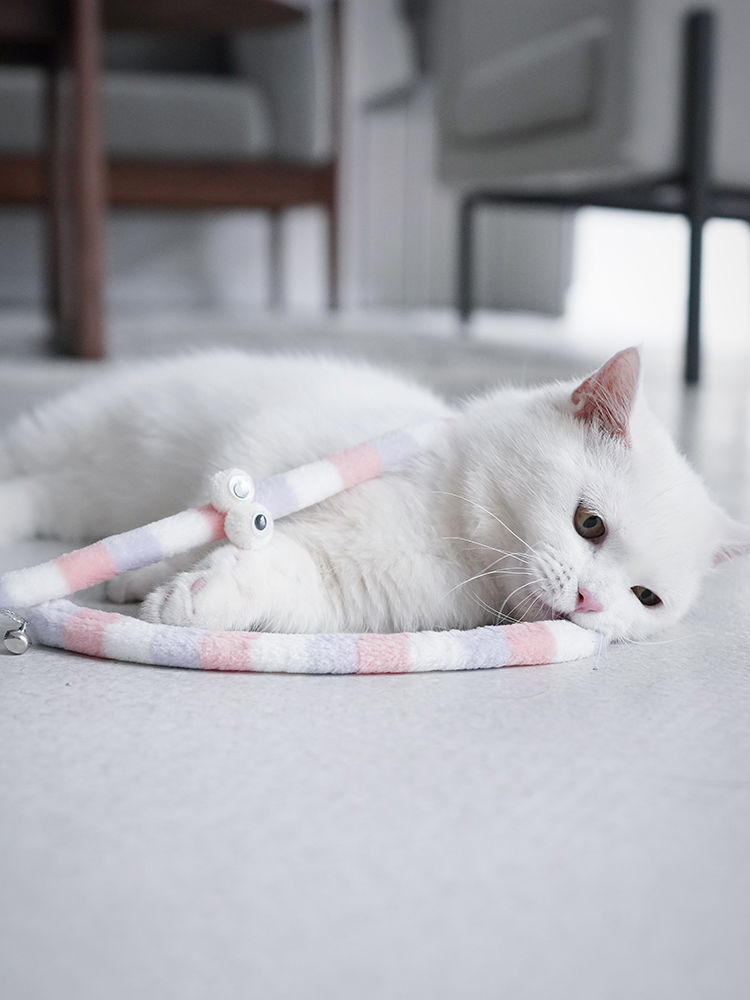吉米兔(jimitu)逗猫棒毛毛虫猫玩具自嗨长杆耐咬磨牙斗猫棒猫咪幼猫