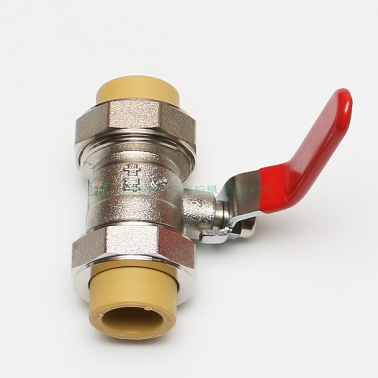 ppr水管双头活接球阀q202532405063进水总阀暖气壁挂炉20双头活接球阀