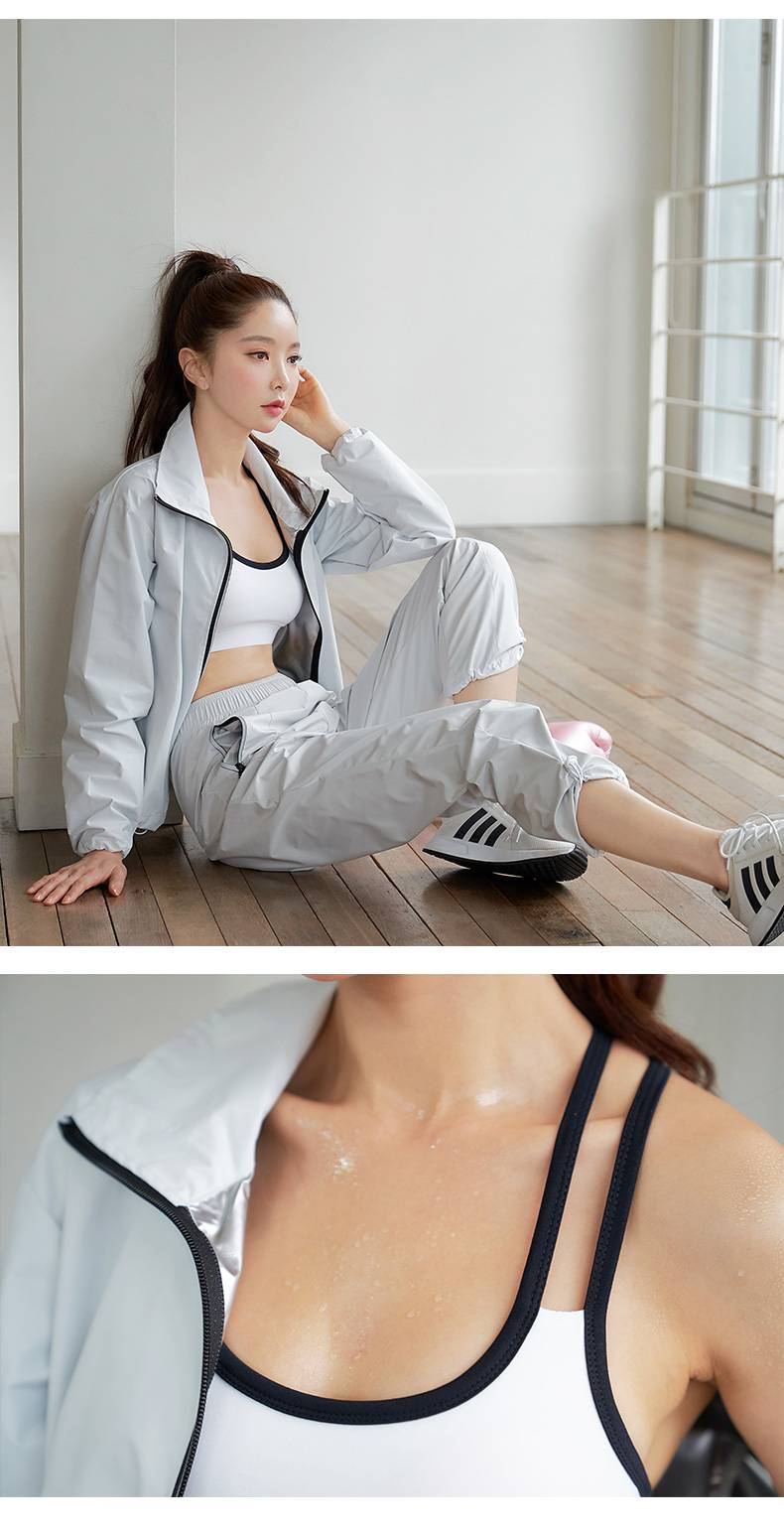 暴汗服男套装夏季暴汗服衣女夏季健身服运动套装男降体重出汗发汗大码