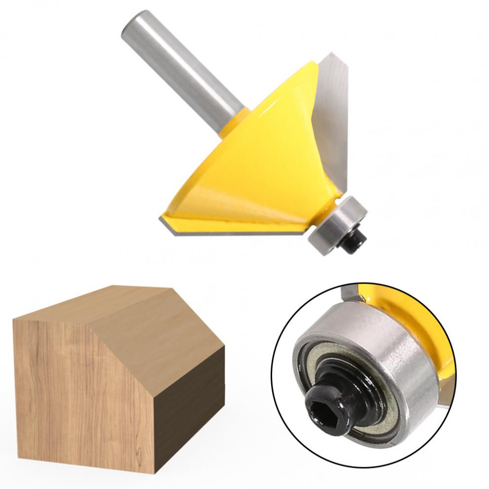 8柄45度斜角刀木工铣刀修边机雕刻刀头45度倒角刀45&;斜角刀 45度斜角